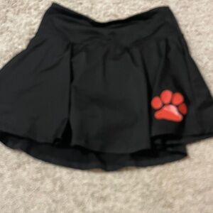 Champion Black Skirt with Red Paw Design